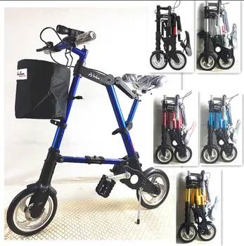 Multi-funkcija kalnų dviratį dviračiu 8-10 colių sulankstomas dviratis, vežančių lengvas ir lengvai sulankstomas suaugusių vyrų ir moterų-tipo kintamasis