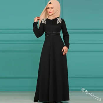 Musulmonų Siuvinėjimo Nėrinių Abaja Kimono Suknelė, Hijab Etninės Turkų Ir Arabų Dubajus Afrikos Pakistano Caftan Marocain Kaftan Kataro Islamo