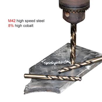 MX 19pcs HSS Twist Drill Bit Nustatyti M42 greitapjovio Plieno 8% Kobalto Grąžtai Vario, Aliuminio, Geležies, Medžio, Nerūdijančio Plieno Metalo Gręžimo