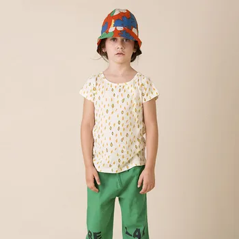 Nadade**zos Vaikų Vasaros Mados Marškinėliai Aukštos Kokybės Vaikiška Berniukai Mergaitė Atsitiktinis marškinėliai arbūzas Modelis Havajai Vaikas Unisex Viršūnės