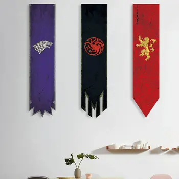 Namų Dekoro Banner Vėliavos Namai Stark Targaryen Lannister Kabo Reklama Durys, Sienos Vėliavos Banner 36*168cm