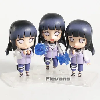 Naruto Shippuden Hinata Hyuuga Q Versija PVC Duomenys Žaislai, Lėlės 3pcs/set