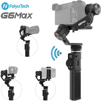 Naudoti Feiyu G6 MAX 3 Krypties Splash-Įrodymas, Rankinės, Gimbal Stabilizavimo už GoPro Veiksmo Kameros/telefonai/Mirrorless Fotoaparatai/Kišenė vaizdo Kamera