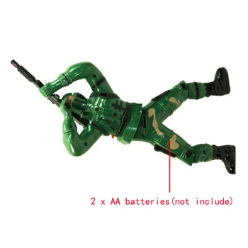 Nauja elektros lėtas kareivis žaislas kamufliažas armijos vijoklis žėrintis muzikos animacinių filmų vaikams kiosko žaislai