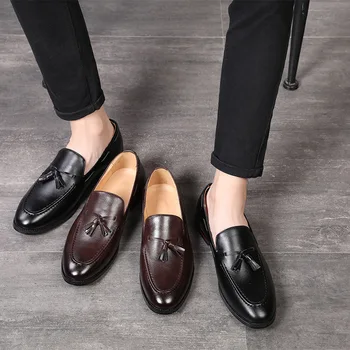 Nauja Mados Klasikinis Taškas Kojų Oxfords Vyrų Mokasīni, Mokasinai, batai Mens Verslo Grupė Kutai vairavimo batai rty6