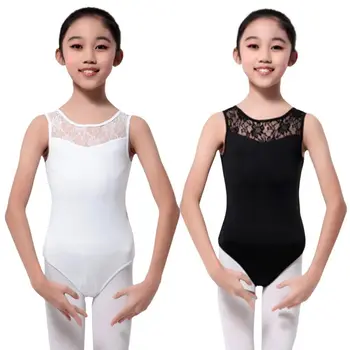 Nauja Vaikų Mergaičių Šokio Baleto Tutu Suknelė, Kostiumas Rankovių Nėrinių Gimnastika Leotard Čiuožimo Ruožas Bodysuit Dancewear Baleto