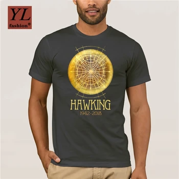 Nauja Vasaros Vyrų Atsitiktinis Spausdinti Mados T-shirt Hawking 1942 2018 Unikalus Kūrybinis Trumpas Rankovės Grafinis T Shirts
