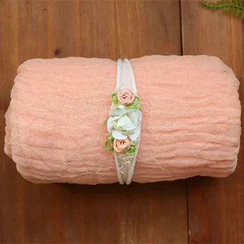 Naujagimio Ruožas dažytos Marlę Wrap lankelis nustatyti nuotrauka prop Audinio wrap Baby soft suvystyti antklodė fonas