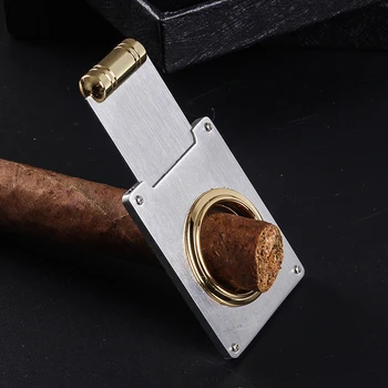 Naujas 1pcs Aikštėje Cigarų Pjovimo Vieno Ašmenys Padengti Kišenėje Dalykėlių Zigarre Pjovimo Peilis Kubos Cigarų Žirklės Cigarų Priedai