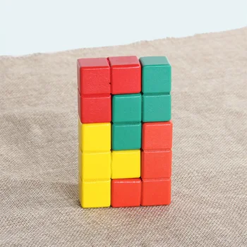 Naujas Atvykimo Buko Medinių Statybinių Blokų Rinkinį Smart Cube Tetris Švietimo Žaislas Vaikams Vaikams