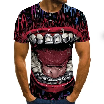 Naujas aukštos kokybės marškinėliai 2020 trumpas rankovės Hip-hop dizaino vyriški 3DT-shirt vasaros laisvalaikio T-shirt