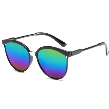 NAUJAS Cat Eye Akiniai nuo saulės Moterims, Vyrams Aukštos Kokybės Retro Veidrodis Akiniai Prekės ženklas Dizaineris UV400 Saulės akiniai Moteris