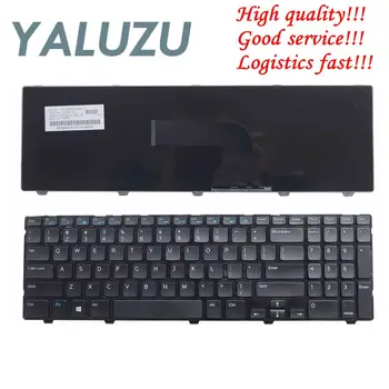 NAUJAS JAV klaviatūra DELL Inspiron 15 3521 15R 5521 juoda anglų nešiojamojo kompiuterio klaviatūra su karkasu