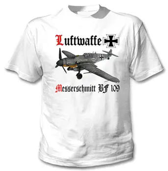 Naujas Mados Juokinga T-shirt Messerschmitt Bf 109 Vokietija antrojo pasaulinio Karo Marškinėliai Naujas Nuostabi Grafika Marškinėlius Vyrų Medvilnės Tees Viršūnes Harajuku
