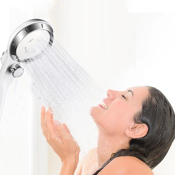 Naujas Pakaitinis taupyti Vandenį SPA dušo galvutė su stabdymo mygtukas, 3 Režimai, reguliuojamas aukšto slėgio dušo galvutė
