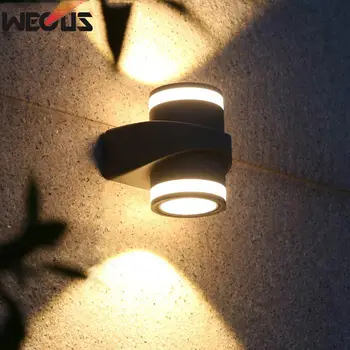 Naujas patentuotas dizainas sienų apšvietimo, Lauko Vandeniui Modernios LED Sienų apšvietimo Patalpų Sconce, dvivietis vadovas 6W AC85-265V