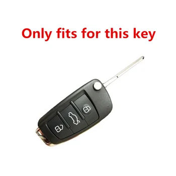 Naujas Visiškai Padengti Minkštos TPU Automobilio Raktas Atveju Audi A1 A2 A3 A4 A5 A6 A7 TT Q3 Q5 Q7 R8 S6 S7 S8 SQ5RS5 Raštas Priedai keychain