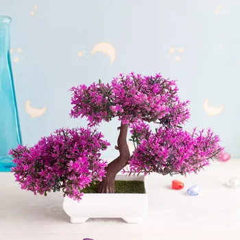 NAUJI Dirbtiniai Augalai Bonsai Nedidelis Medis Vazoniniams Augalams Netikrą Vazoninių Gėlių Ornamentais Namų Apdailos Viešbučio Sodas Dekoras