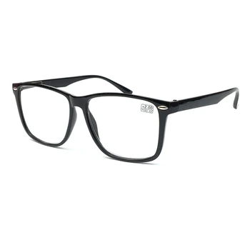 Naujų 2020 m. Moterų ir Vyrų Unisex akiniai Skaitymui 6810 Aikštėje Didelis rėmas Mados juoda Toliaregystė akiniai +125+225...+375
