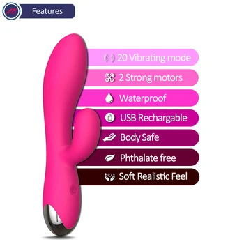 Naujų Erotiniai G-Spot Sekso Žaislai moterims, dildo, Vibratoriai Massager, USB Įkrovimo G-Spot Lazdelė Vibartor Moterų Suaugusiųjų Sekso Produktus