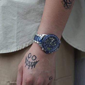 NAVIFORCE Chronograph Vyrų Naujas Laikrodžių Mados Prekės ženklo Verslo Laikrodžiai, Nerūdijančio Plieno, Kvarcas Laikrodžiai Vandeniui Laikrodis 2020 m.
