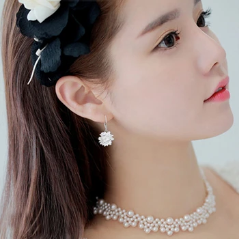 NEHZY 925 Sterlingas sidabro papuošalai moteriai Ledo kristalų auskarai naujas mados išskirtinį akmenys, gražus gėlės mielas princesė