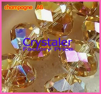 Nemokamas Pristatymas! 5040 AAA Aukščiausios Kokybės šampanas AB prarasti Kristalų Rondelle karoliukai.2mm 3mm, 4mm 6mm 8mm 10mm12mm