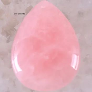 Nemokamas Pristatymas Natūralaus Akmens Vandens Lašas Rožinė Kristalų Pakabukas 1Pcs K210