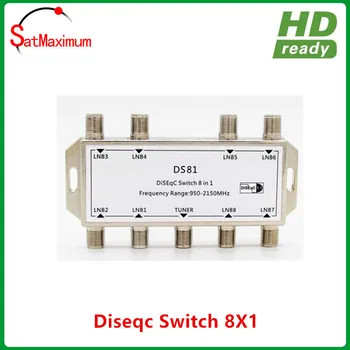 Nemokamas pristatymas nauja 8x1 DiSEqC Switch 8 1 Palydovinis LNB MultiSwitch