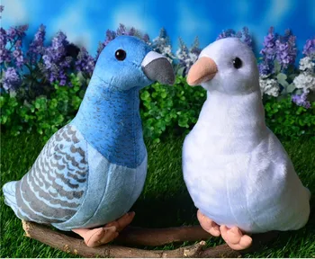 Nemokamas pristatymas naujos balandžiai Papūga paukščių Modeliavimas gyvūnų įdaryti pliušinis žaislas vaikams girlfreind gimtadienio dovana