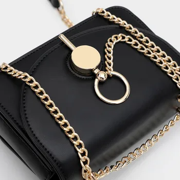 NIGEDU Moterų grandinės Sling bag Dizaineris krepšys ponios Crossbody pečių maišą 2020 naujas PU odos piniginės geltona bolsa