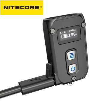 Nitecore TINI2 Žibintuvėlis 500 Liumenų OLED Pažangų Dual-Core Klavišas Šviesos APC Miego Technologijų Ilgai veikiant Budėjimo režimu, Naudojant USB Tipo C Baterija
