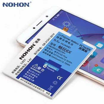 NOHON Už Huawei Honor 6X 7X 5X 4X 5C 7C Maimang 6 5 4 Bateriją HB386483ECW HB366481ECW HB356687ECW Telefono Batarya