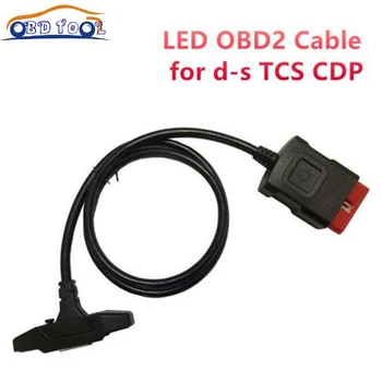 OBDII VD TCS cdp 16 pin LED pagrindinis kabelis 16pin OBD2 bandymo kabelis contect prie kompiuterio su automobilių / sunkvežimių delphis autocome multidiag pro