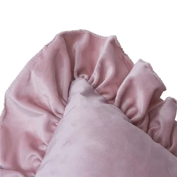 Olandų Aksomo Pynimas užvalkalas super minkštos vientisos spalvos pagalvių užvalkalus Gyvenimo Kambario, Miegamasis, Sofa-Namų Dekoratyvinės Pagalvėlės Dangtis