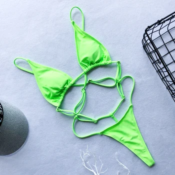 OMKAGI Prekės ženklų maudymosi Kostiumėliai Moterims Bikini Kietas Diržas maudymosi kostiumėlį Seksualus maudymosi kostiumėlis Mažai Juosmens Biquini Push Up Bikinis Nustatyti Bikini 2019 Mujer