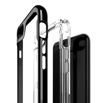 Oppselve Prabanga Atveju iPhone 8 7 6 s Ultra Plonas Capinhas PC & TPU Silikonu Padengti Atveju, 
