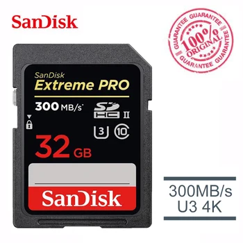 Originalios SanDisk SD card 32GB Extreme PRO NUPLAUKITE-II Ultra High Speed carte sd 32g Class10 U3 SDHC 8GB class 4 Atminties Kortelę Atėjo
