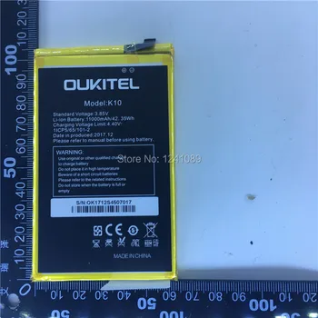 Originalus akumuliatorius OUKITEL K10 baterija 11000mAh Ilgas budėjimo laikas Dovana išmontavimo priemonė OUKITEL Mobilių Priedų