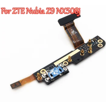 Originalus USB Doko Įkrovimo kroviklis Uosto Mic Mikrofono Jungtis Būsto Atveju Pakeitimas flex kabelis ZTE Nubija Z9 NX508j