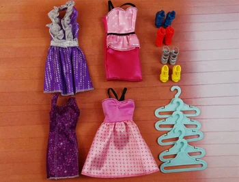 Originalą barbie spinta, miegamojo baldai 1/6 bjd princesė lėlės priedai svajonių namą makiažas dressup cowgirl dressup nustatyti vaiko žaislas dovana