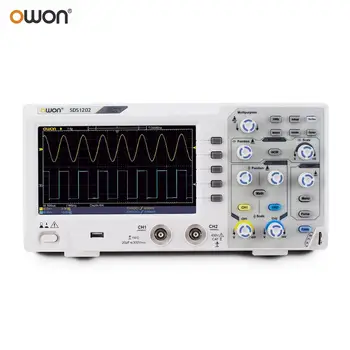 OWON SDS1202 Skaitmeninis Oscilloscope, 2 Kanalai 200Mhz Pralaidumo 7