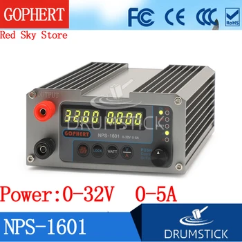 Pastovus Gophert NAUJA NP-1601 32V 30 V 5A CPS-3205II Patobulinta Versija Mini Kolonėlė Skaitmeninės SROVĖS Energijos Tiekimo OVP/OCP