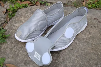 Pavasarį, vasarą Profesinės diabetu sveikatos priežiūros batai vidutinio amžiaus vyresnio amžiaus koja patinusi bateliai, Priekyje užsegamas Kvėpuojantis Butas Batai
