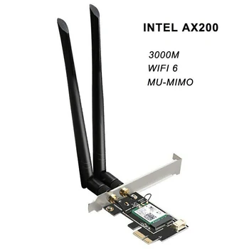 PCI Express WiFi Kortelės Gigabit už AX200 Dual Band 2.4 G/5 ghz 5.0 