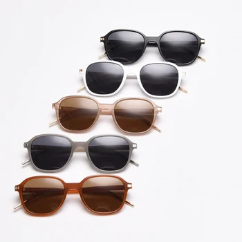 Peekaboo juodas kvadratas akiniai nuo saulės, poliarizuoti vyras uv400 vairavimo moterų saulės akiniai vyrams tr90 ultralight balta korėjos stiliaus
