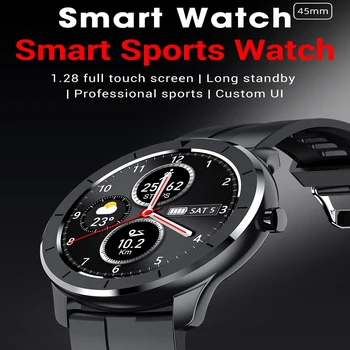 Pilnas Touch Screen Smart Watch Vyrai Moterys Užsakymą Širdies ritmo Monitorius Pranešimą Priminimas Sveikatos Sport Tracker Smartwatch PK DT78 L7 L9
