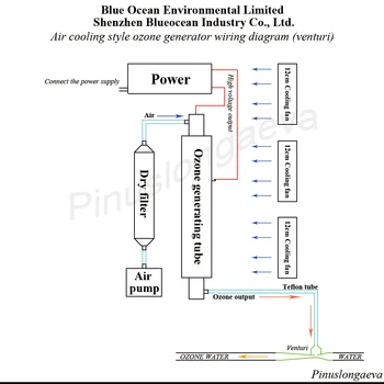 Pinus longaeva 10G/H 10grams reguliuojamas ozonas, ozono generatorius, vandens, skalbimo mašina, pirtis, spa Rinkinys Rinkinys generador de ozono