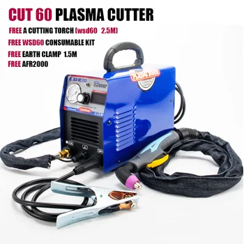 Plasmargon CUT60 IGBT HF Plasma Cutter 10-60A Pjovimo MachineFree Pjovimo Medžiagos Rinkinys, 110/220v