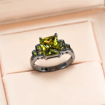Prabanga Moterų Alyvuogių Žalia Aikštė Akmens Žiedas 